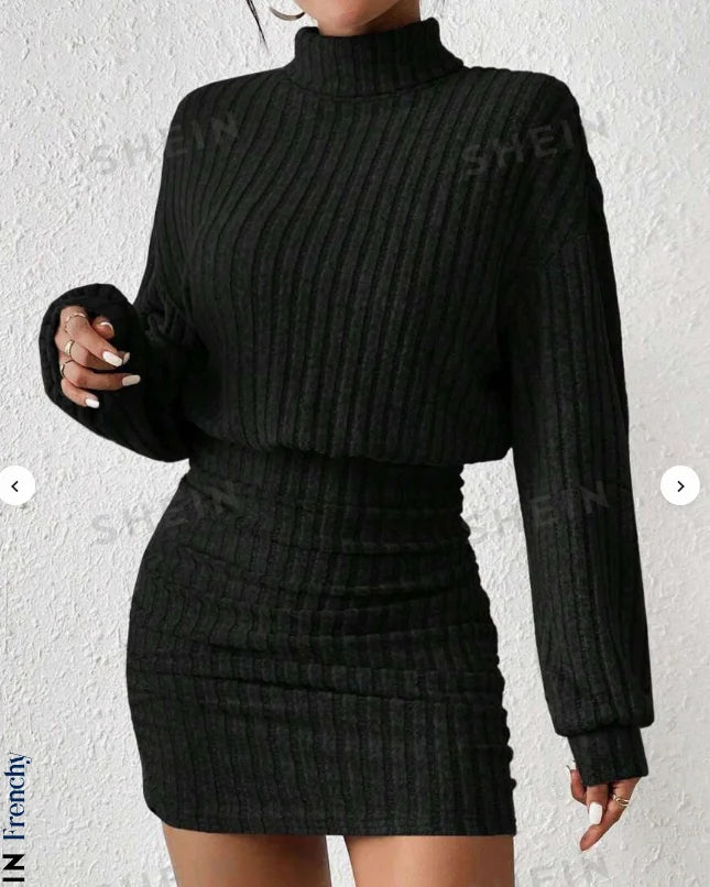 Bella Élégance Robe pull mi-longue