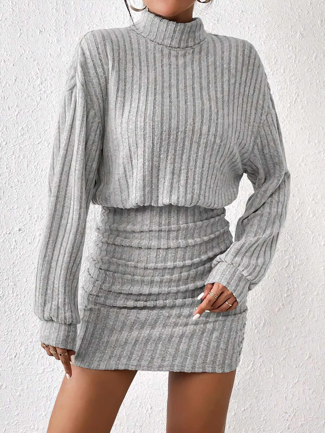 Bella Élégance Robe pull mi-longue